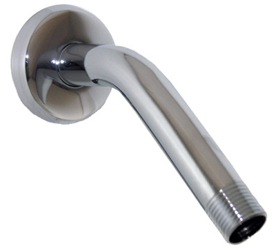 1/2-Inch Male Pipe Thread x 8-Inch Chrome Shower Arm & Flange With Wall Flange