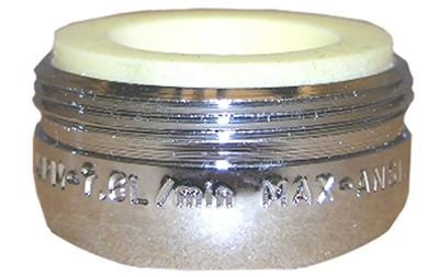 13/16 x 24-Inch Male Thread Chrome-Plated Brass Aerator