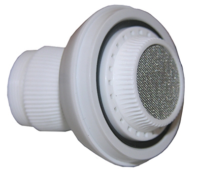 Dual Thread White Plastic Swivel Spray Kitchen Aerator