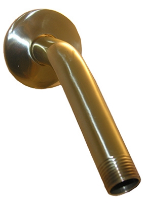1/2-Inch Male Pipe Thread x 6-Inch Polished Brass Shower Arm & Flange
