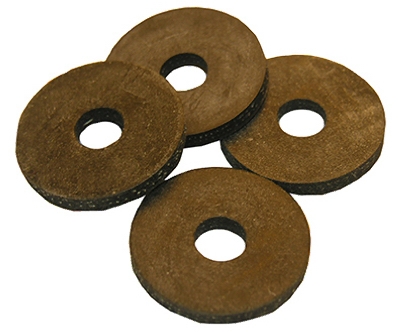 Toilet Tank To Bowl Bolt Washers [4] Cloth Inserted Round Rubber