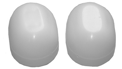 Toilet Bolt Cap White Oval Plastic,Universal Fit,[1]Pair