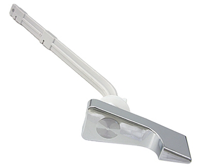 Toilet Flush Lever American Standard Replacement,22 Degree Angle,6 Inch , Chrome Handle,Plastic Arm