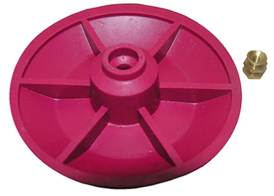 Toilet Flapper Red Chemical Resistant Combo Seat/Disc.Fits Both Snap And Screw On For American Standard Actuators