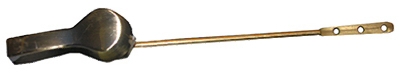 Toilet Flush Lever Economy Antique Brass Handle,Alloy Arm With Plastic Spud and Nut,Fits Most