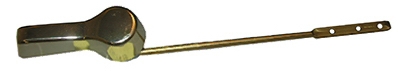 Toilet Flush Lever Economy Polished Brass Handle,Alloy Arm With Plastic Spud and Nut,Fits Most