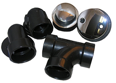 Bathtub Waste And Overflow Assembly, Tip Toe Style, 1 1/2 ABS Material, Chrome Plated