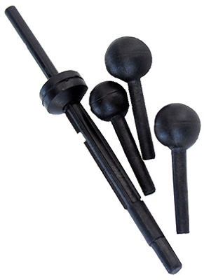 Universal ,Plastic Horizontal Ball Rod,With Three Pivot Ball Ends,Carded