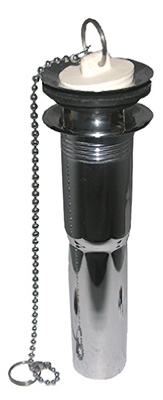 1-1/4-Inch X 12-Inch Chrome Plated,22 Gauge ,Two Piece,P.O. Plug,Lavatory Drain,Carded