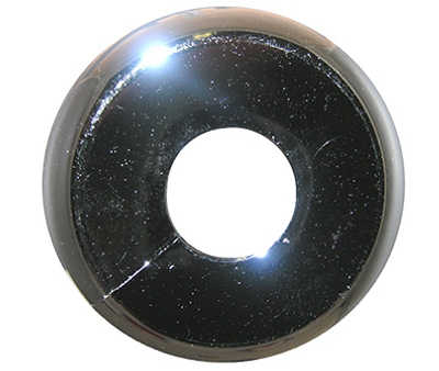 Chrome Plated Plastic,Floor & Ceiling,Split Flange,Fits 1/2-Inch Iron Pipe,Carded
