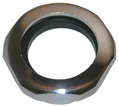 1-1/4-Inch,Chrome Plated Brass ,Slip Joint Nut With Washer,Carded