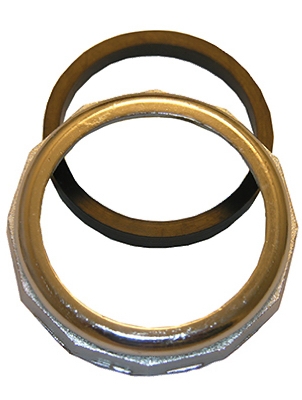 Slip Joint Nut With Washer, Chrome-Plated, 1-1/2-In.