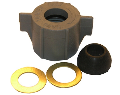 Plastic Ballcock Nut With Cone Washer And Brass Ring