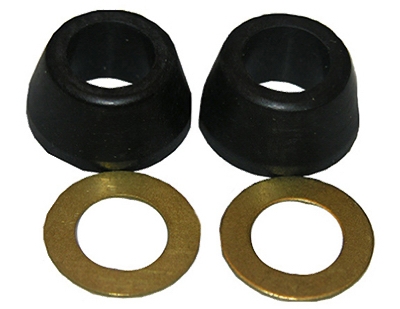 3/8 Inch Rubber Cone Washer and Brass Ring Kit