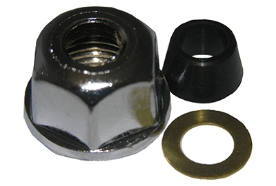 Faucet Chrome Plated Supply Tube Connection Nut 3/8 Inch Tube x 41641 Inch FIP