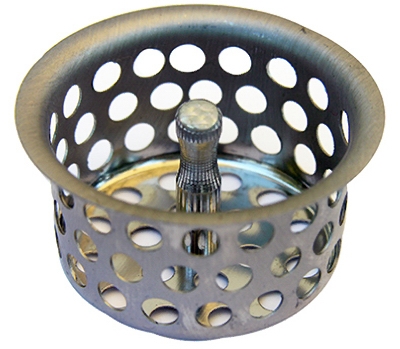Chrome Plated,Crumb Cup Strainer, 1-1/2-Inch,With Lift post,Carded