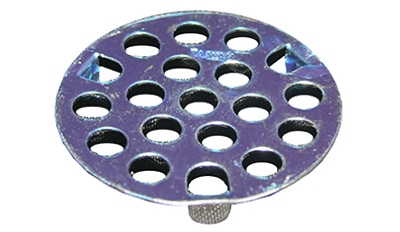 Chrome Plated,Flat,Three Prong Strainer, 1-7/8-Inch,Carded