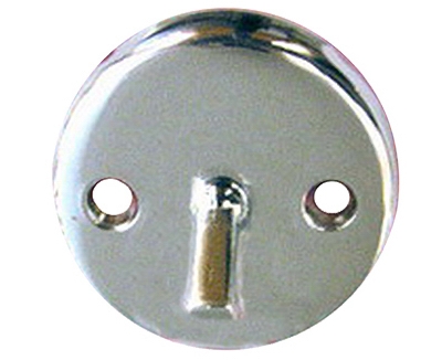 Bathtub Trip Plate And Lever With Screws, Chrome Plated Finish