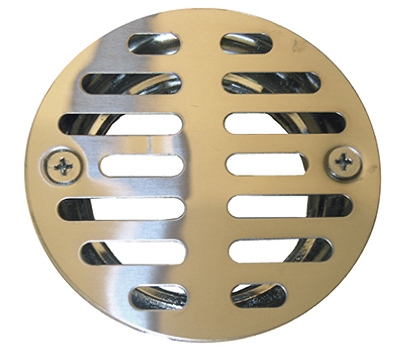 Shower Drain, 3-1/2 Inch Stainless Steel With 1-1/2 Inch Female Iron Pipe Thread