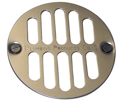 Shower Drain, 3-1/2 Inch Stainless Steel, With 2 Inch Female Iron Pipe Thread