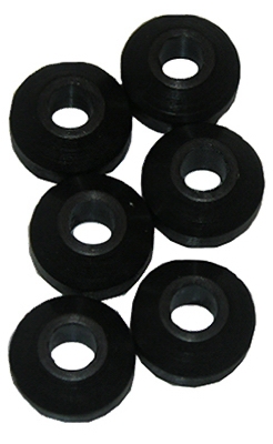 Faucet Washer, 00, Beveled, 6 Pack