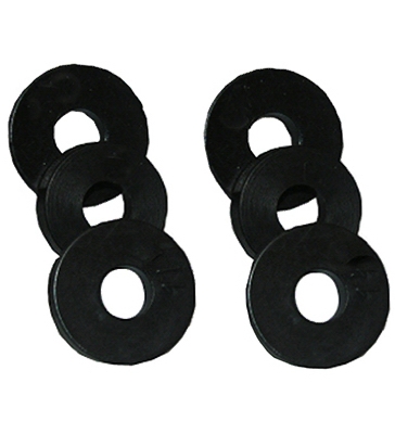 Faucet Washer, 00, Flat, 6 Pack