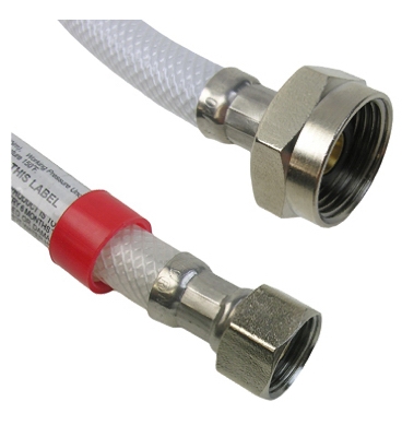 1/2 Compression x 7/8 Ballcock x 12-Inch Flexible Poly Toilet Connector