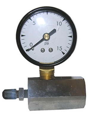 Gas Test Gauge, 0 to 15 PSI