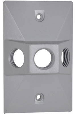 Gray Weatherproof Rectangular Lampholder Cover