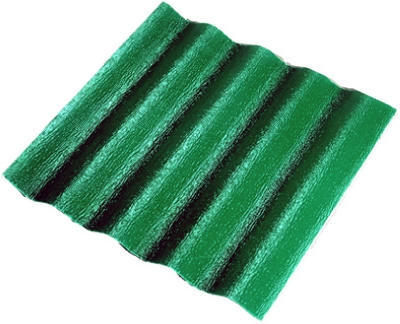 26-Inch x 12-Ft. Green 5-oz. Corrugated Fiberglass