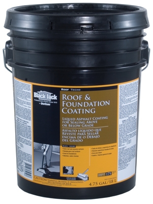 Asphalt Roof & Foundation Coating, Non-Fibered, Water-Based, 4.75-Gals.