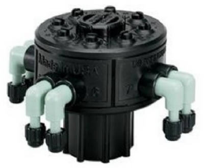 Drip Watering Manifold, 8-Port, Adjustable