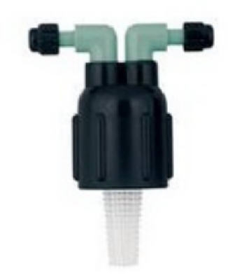 Drip Irrigation Two-Port Manifold, 1/4 Barb x 1/2-In. FPT