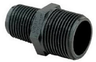Underground Sprinkler Riser Extension Adapter, 1/2 x 3/4-In. Male
