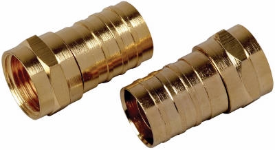 4-Pack RG6U Coaxial  inchF inch Connector