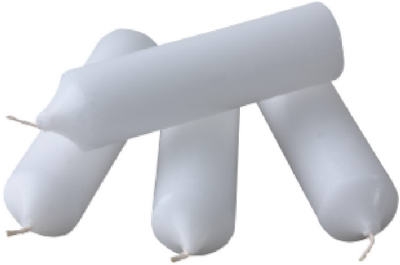 Plumbers Candle, White, 1.25 x 5-In.