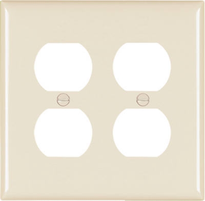 Light Almond 2-Duplex Nylon Wall Plate