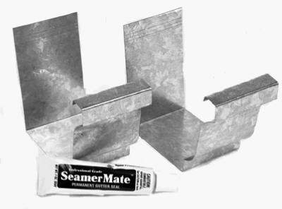 Gutter Seamer With Seamermate,  Mill Finish Galvanized Steel, 2-Pk.