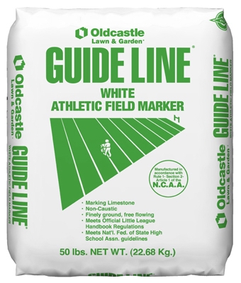 Athletic Field Marking Lime, Pulverized Limestone, White, 50-Lb.
