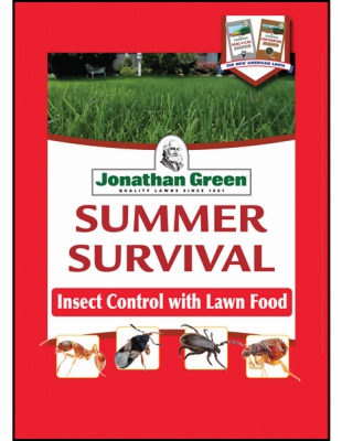 Summer Survival Insect Control Plus Lawn Fertilizer, 18-0-3, Covers 5,000-Sq.-Ft.