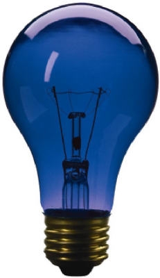 Transparent Party Light Bulb, Blue, 25-Watt