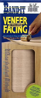 Red Oak Real Wood Veneer Paperback Facing, 12-Inch x 48-Inch