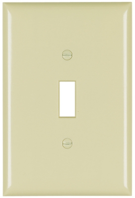 Ivory 1-Toggle Oversize Wall Plate