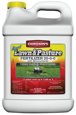 Liquid Lawn & Pasture Fertilizer 20-0-0 Formula, 2.5-Gal.,