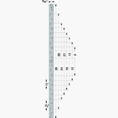 Strap Tie Connector, 20-Ga. Steel, 9-In.