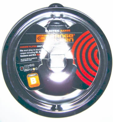 Electric Range Drip Pan,  inchB inch Series Plug-In Element, Porcelain, 8-In.