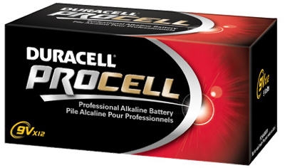 Procell Alkaline Batteries, 9-Volt, 12-Pk.