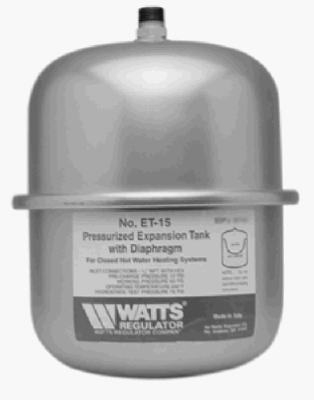 Pre-Charged Hydronic Expansion Tank, 4.7-Gallon