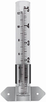 Glass Rain Gauge, 5-In.