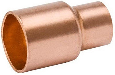 1 x 1/2-Inch Copper Reducer Coupling With Stop